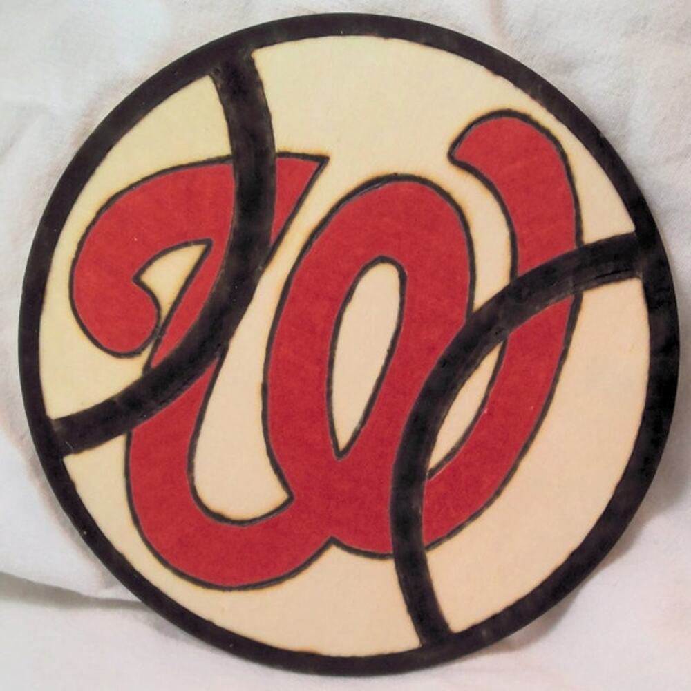 Handcrafted Washington Nationals Team Logo Wood Baseball Plaque MLB